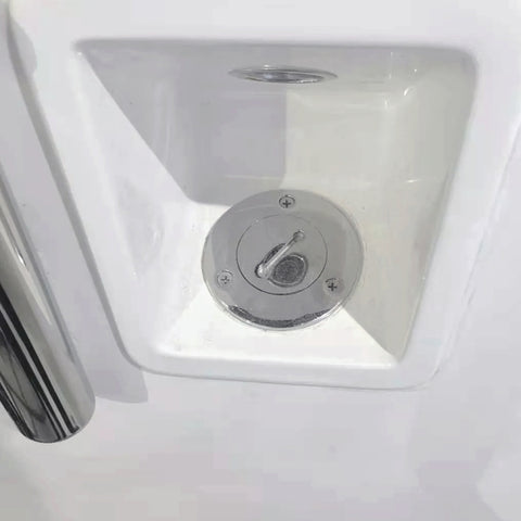 Stainless Steel Yacht Universal Fuel Filler, 1-1/2 inch, 2 inch