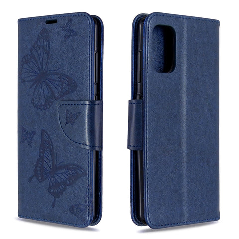 Two Butterflies Embossing Pattern Horizontal Flip Leather Case with Holder & Card Slot & Wallet & Lanyard, For Nokia 2.3, For Galaxy A41, For Galaxy A70e