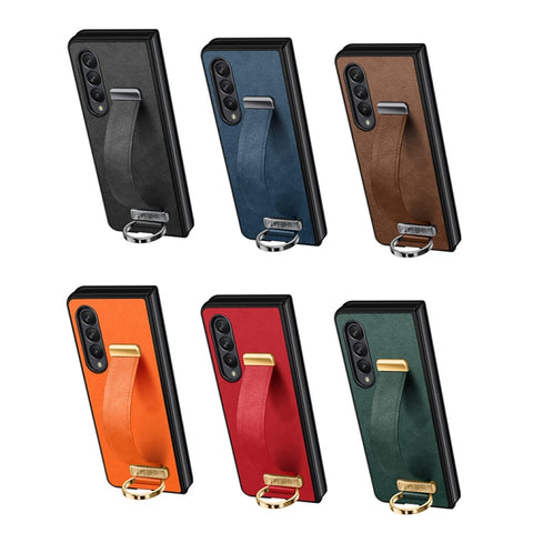 SULADA Cool Series PC + Leather Texture Skin Feel Shockproof Phone Case, For Samsung Galaxy Z Fold4, For Samsung Galaxy Z Flip4