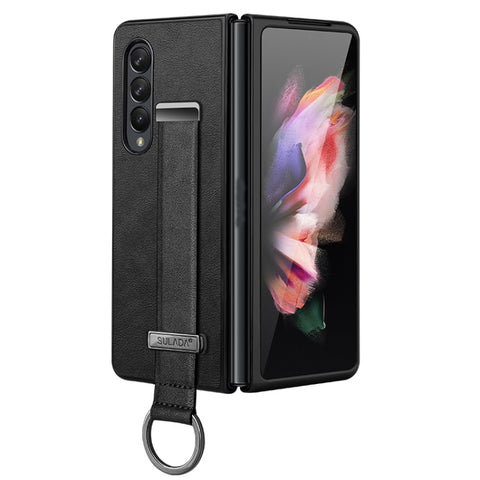 SULADA Cool Series PC + Leather Texture Skin Feel Shockproof Phone Case, For Samsung Galaxy Z Fold4, For Samsung Galaxy Z Flip4