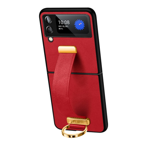 SULADA Cool Series PC + Leather Texture Skin Feel Shockproof Phone Case, For Samsung Galaxy Z Fold4, For Samsung Galaxy Z Flip4