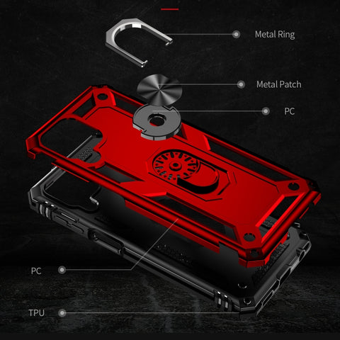 Shockproof TPU + PC Phone Case with 360 Degree Rotating Holder, For Samsung Galaxy M53 5G