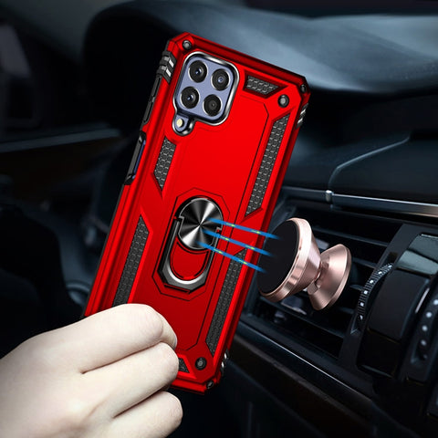 Shockproof TPU + PC Phone Case with 360 Degree Rotating Holder, For Samsung Galaxy M53 5G