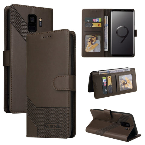GQUTROBE Skin Feel Magnetic Leather Phone Case, For Samsung Galaxy S9, For Samsung Galaxy S9+, For Samsung Galaxy S10, For Samsung Galaxy S10+, For Samsung Galaxy S20, For Samsung Galaxy S20+, For Samsung Galaxy S20 Ultra, For Samsung Galaxy S21 5G    ...