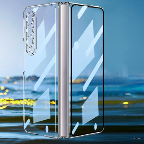 GKK Integrated Electroplating + Glass Full Coverage Phone Case, For Samsung Galaxy Z Fold4