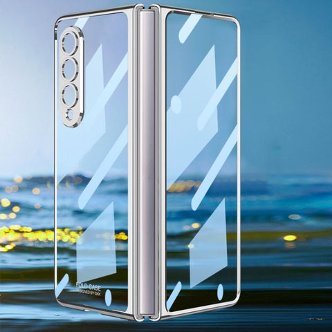 GKK Integrated Electroplating + Glass Full Coverage Phone Case, For Samsung Galaxy Z Fold4