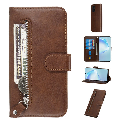 Fashion Calf Texture Zipper Horizontal Flip Leather Case with Stand & Card Slots & Wallet Function, For Galaxy S20 Ultra, For Galaxy S20, For Galaxy S20+