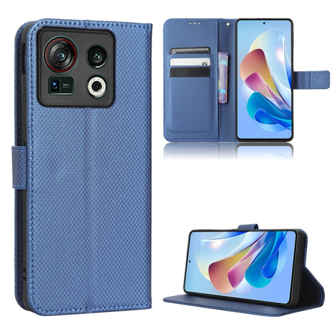 Diamond Texture Leather Phone Case, For ZTE Nubia Z40S Pro, For ZTE Axon 40 Pro