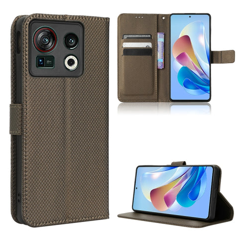 Diamond Texture Leather Phone Case, For ZTE Nubia Z40S Pro, For ZTE Axon 40 Pro