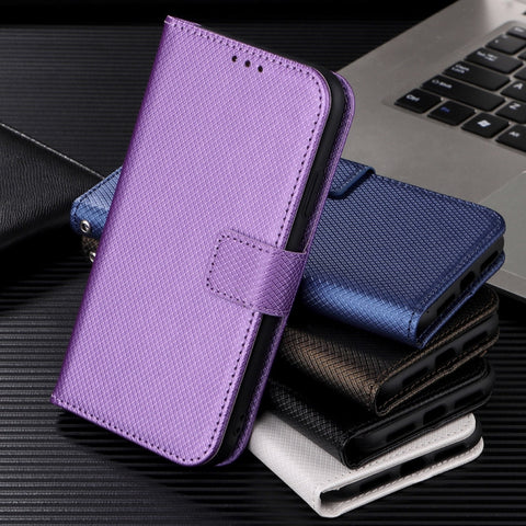 Diamond Texture Leather Phone Case, For ZTE Nubia Z40S Pro, For ZTE Axon 40 Pro