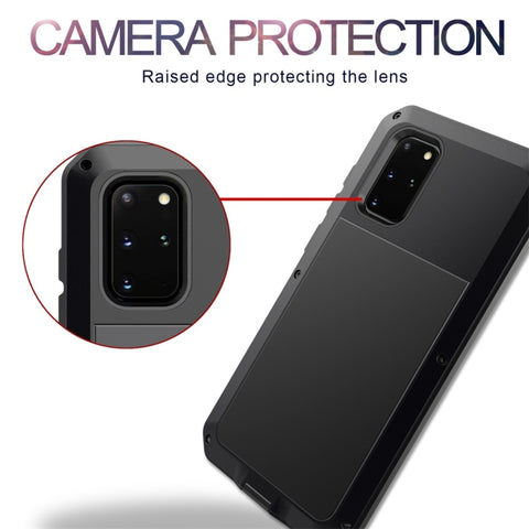 Shockproof Waterproof Silicone + Zinc Alloy Protective Case, For Galaxy S20, For Galaxy S20+, For Galaxy S20 Ultra