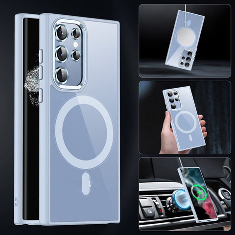 Acrylic PC MagSafe Phone Case, For Samsung Galaxy S22 Ultra