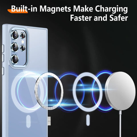 Acrylic PC MagSafe Phone Case, For Samsung Galaxy S22 Ultra