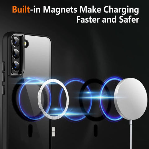 Acrylic PC MagSafe Phone Case, For Samsung Galaxy S22 5G, For Samsung Galaxy S22+ 5G