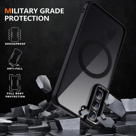 Acrylic PC MagSafe Phone Case, For Samsung Galaxy S22 5G, For Samsung Galaxy S22+ 5G
