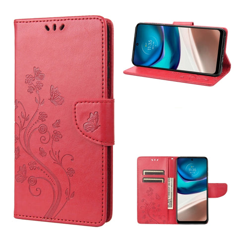 Butterfly Flower Pattern Flip Leather Phone Case, For Motorola Moto G42, For OnePlus 10T, For Samsung Galaxy A04, For Asus Zenfone 9