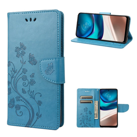 Butterfly Flower Pattern Flip Leather Phone Case, For Motorola Moto G42, For OnePlus 10T, For Samsung Galaxy A04, For Asus Zenfone 9