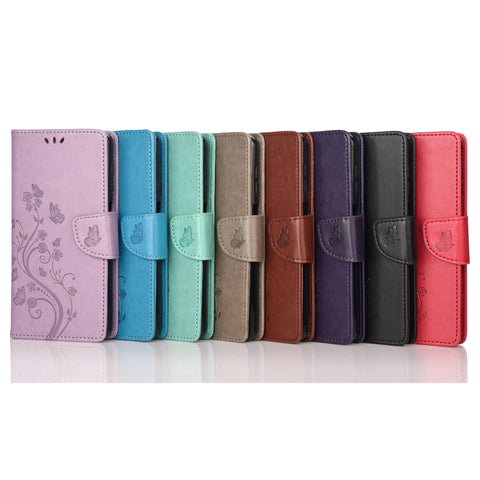 Butterfly Flower Pattern Flip Leather Phone Case, For Motorola Moto G42, For OnePlus 10T, For Samsung Galaxy A04, For Asus Zenfone 9