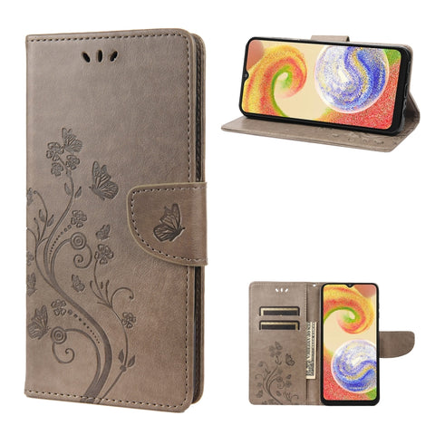 Butterfly Flower Pattern Flip Leather Phone Case, For Motorola Moto G42, For OnePlus 10T, For Samsung Galaxy A04, For Asus Zenfone 9