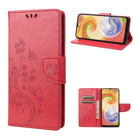Butterfly Flower Pattern Flip Leather Phone Case, For Motorola Moto G42, For OnePlus 10T, For Samsung Galaxy A04, For Asus Zenfone 9