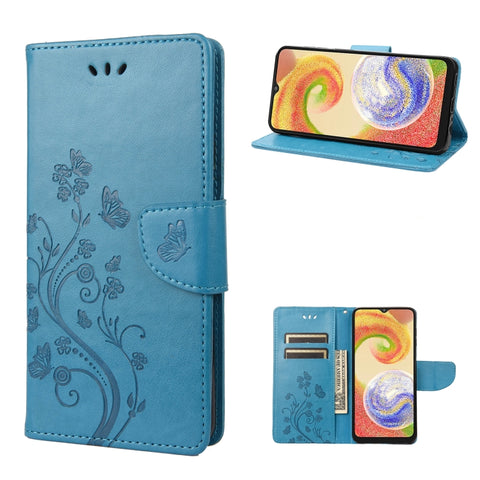 Butterfly Flower Pattern Flip Leather Phone Case, For Motorola Moto G42, For OnePlus 10T, For Samsung Galaxy A04, For Asus Zenfone 9