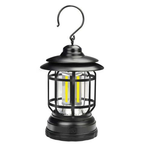 Portable Retro Hanging Lamp Lantern Camping Tent Light, USB Charging, Battery Type, Not Included Battery
