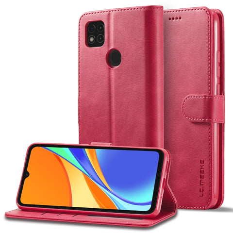 LC.IMEEKE Calf Texture Leather Phone Case, For Samsung Galaxy A23e, For Xiaomi 12T / 12T Pro, For Xiaomi Redmi 9C