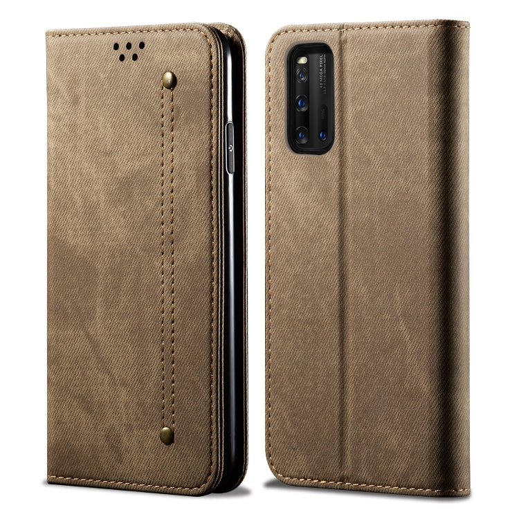 Denim Texture Casual Style Horizontal Flip Leather Case with Holder & Card Slots & Wallet, For Vivo IQOO 3