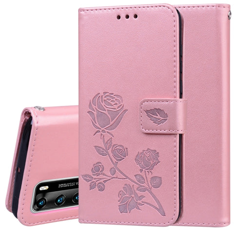 Rose Embossed Horizontal Flip PU Leather Case with Holder & Card Slots & Wallet, For Xiaomi Redmi Note 9 Pro, For Huawei P40, For Huawei P40 Lite, For Huawei P40 Pro, For Galaxy M31, For Galaxy A01