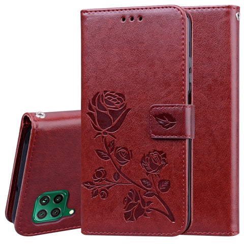 Rose Embossed Horizontal Flip PU Leather Case with Holder & Card Slots & Wallet, For Xiaomi Redmi Note 9 Pro, For Huawei P40, For Huawei P40 Lite, For Huawei P40 Pro, For Galaxy M31, For Galaxy A01