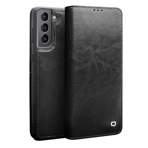 QIALINO Genuine Leather Phone Case, For Samsung Galaxy Note20, For Samsung Galaxy Note20 Ultra, For Samsung Galaxy S21 5G, For Samsung Galaxy S21+ 5G, For Samsung Galaxy S21 Ultra 5G, For Samsung Galaxy S22 Ultra 5G, For Samsung Galaxy S22+ 5G         ...