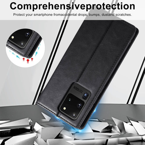 LC.IMEEKE RFID Anti-theft Leather Phone Case, For Samsung Galaxy S20 Ultra, For Samsung Galaxy S21 Ultra 5G
