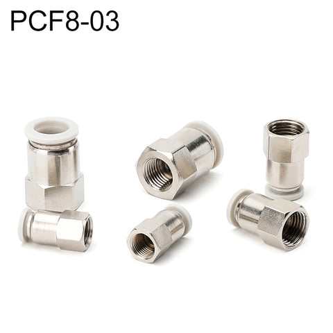 PCF6-02 LAIZE 2pcs Female Thread Straight Pneumatic Quick Fitting Connector, PCF4-01 (10pcs), PCF4-02 (10pcs), PCF6-01 (10pcs), PCF6-02 (2pcs), PCF6-03 (2pcs), PCF6-04 (1pc), PCF8-01 (2pcs), PCF8-02 (2pcs), PCF8-03 (1pc), PCF8-04 (1pc), PCF10-01 (1pc) ...