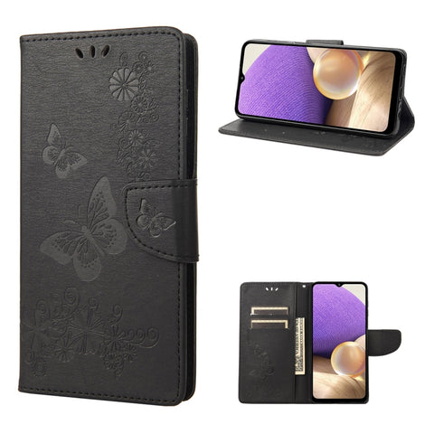 Butterfly Embossed Horizontal Flip Leather Phone Case, For Samsung Galaxy A23e / A23s, For Motorola Moto E22 / E22i, For Nothing Phone 1
