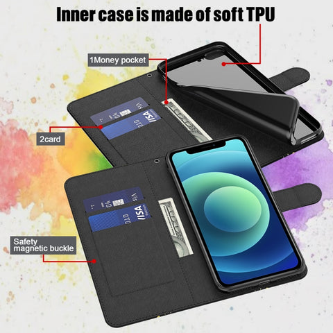 3D Painting Pattern TPU + PU Phone Case, For Samsung Galaxy S23, For Samsung Galaxy S23+ 5G, For Samsung Galaxy S23 ultra 5G