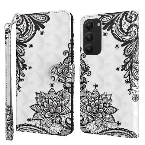 3D Painting Pattern TPU + PU Phone Case, For Samsung Galaxy S23, For Samsung Galaxy S23+ 5G, For Samsung Galaxy S23 ultra 5G