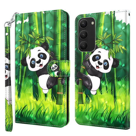 3D Painting Pattern TPU + PU Phone Case, For Samsung Galaxy S23, For Samsung Galaxy S23+ 5G, For Samsung Galaxy S23 ultra 5G