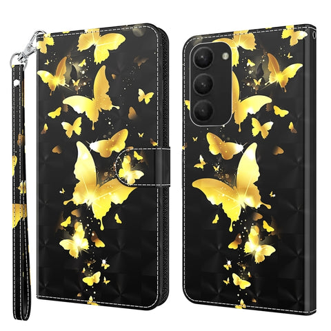 3D Painting Pattern TPU + PU Phone Case, For Samsung Galaxy S23, For Samsung Galaxy S23+ 5G, For Samsung Galaxy S23 ultra 5G