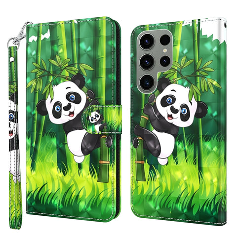 3D Painting Pattern TPU + PU Phone Case, For Samsung Galaxy S23, For Samsung Galaxy S23+ 5G, For Samsung Galaxy S23 ultra 5G