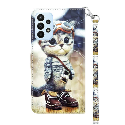 3D Painted Leather Phone Case, For Samsung Galaxy A23e, For Samsung Galaxy A04, For Samsung Galaxy A04s, For Xiaomi Redmi A1 2022