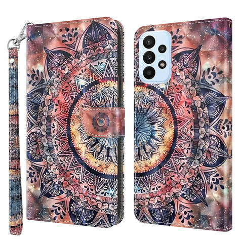 3D Painted Leather Phone Case, For Samsung Galaxy A23e, For Samsung Galaxy A04, For Samsung Galaxy A04s, For Xiaomi Redmi A1 2022