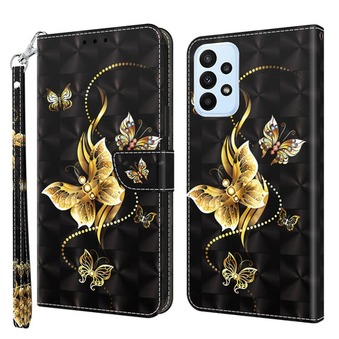 3D Painted Leather Phone Case, For Samsung Galaxy A23e, For Samsung Galaxy A04, For Samsung Galaxy A04s, For Xiaomi Redmi A1 2022