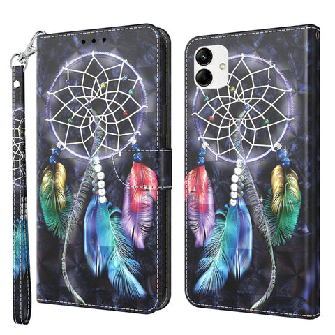 3D Painted Leather Phone Case, For Samsung Galaxy A23e, For Samsung Galaxy A04, For Samsung Galaxy A04s, For Xiaomi Redmi A1 2022