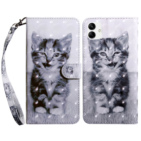 3D Painted Leather Phone Case, For Samsung Galaxy A23e, For Samsung Galaxy A04, For Samsung Galaxy A04s, For Xiaomi Redmi A1 2022