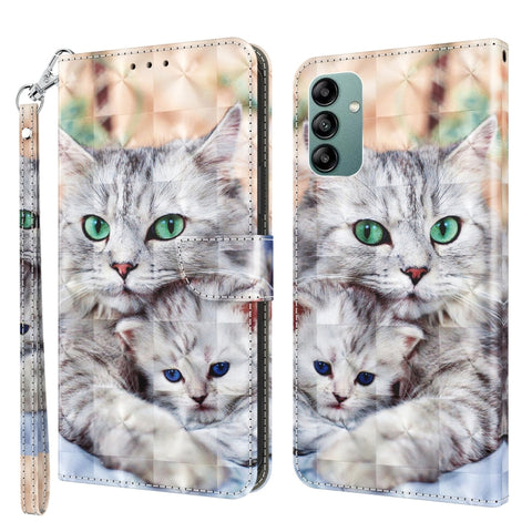 3D Painted Leather Phone Case, For Samsung Galaxy A23e, For Samsung Galaxy A04, For Samsung Galaxy A04s, For Xiaomi Redmi A1 2022