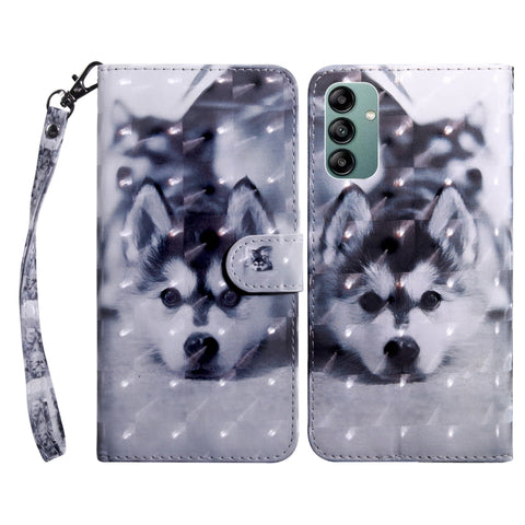 3D Painted Leather Phone Case, For Samsung Galaxy A23e, For Samsung Galaxy A04, For Samsung Galaxy A04s, For Xiaomi Redmi A1 2022