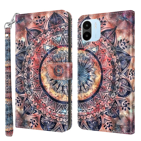 3D Painted Leather Phone Case, For Samsung Galaxy A23e, For Samsung Galaxy A04, For Samsung Galaxy A04s, For Xiaomi Redmi A1 2022
