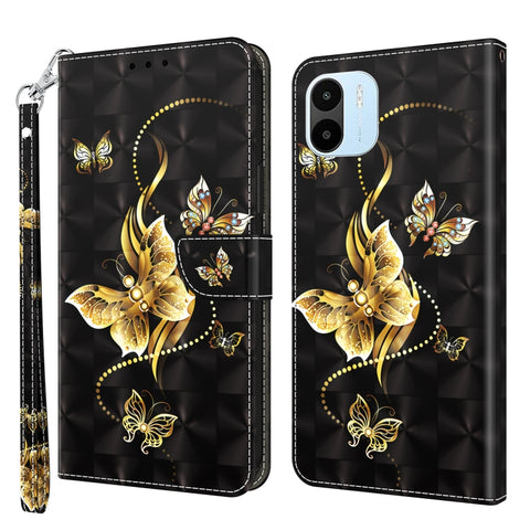 3D Painted Leather Phone Case, For Samsung Galaxy A23e, For Samsung Galaxy A04, For Samsung Galaxy A04s, For Xiaomi Redmi A1 2022