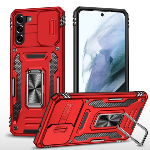 Armor PC + TPU Camera Shield Phone Case, For Samsung Galaxy S23 5G, For Samsung Galaxy S23+ 5G, For Samsung Galaxy S23 Ultra 5G