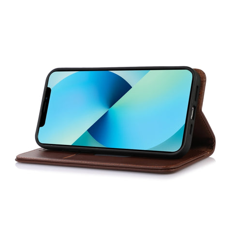 KHAZNEH Nappa Top Layer Cowhide Leather Phone Case, For Samsung Galaxy S23+ 5G, For Samsung Galaxy S23 Ultra 5G, For Samsung Galaxy S23 5G